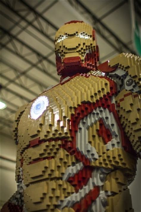 Life Size Lego Iron Man At Sdcc Marvel