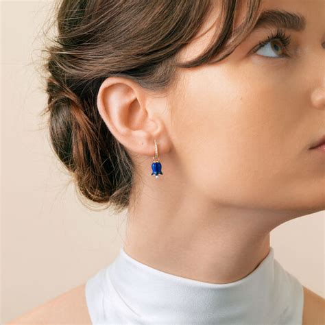 Ct Gold Lapis Lazuli Tulip Earring Drops Annoushka International