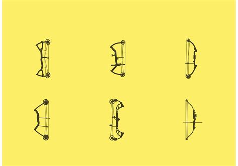 Compound Bow Vectors On Yellow 88141 Vector Art At Vecteezy