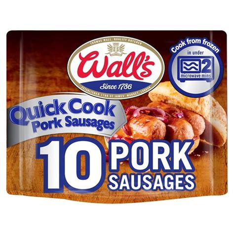 Morrisons Walls Quick Cook Pork Sausages 350gproduct Information