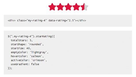 5 Star Rating Jquery Design Corral
