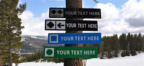 What Do The Symbols On Ski Trail Signs Mean Signs Of The Mountains