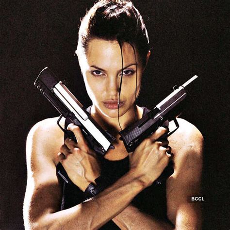 Angelina Jolie Hollywood Diva Angelina Jolie Has Always Enjoyed Guns