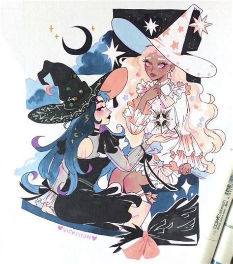 Vickisigh Cute Art Fantasy Character Design Witch Art