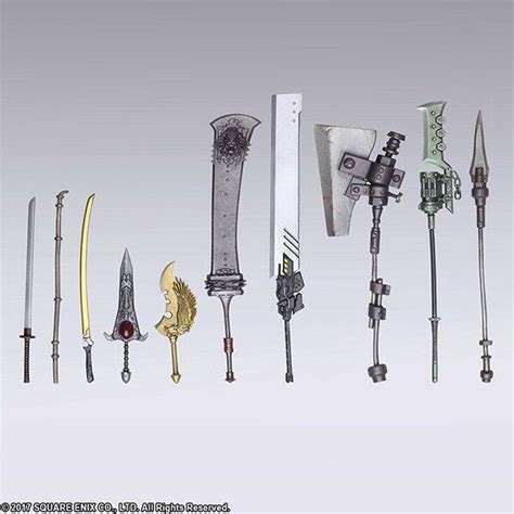 Nier Automata Bring Arts Trading Weapon Collection Box Of 10 Official