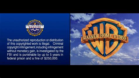 Warner Home Video 2005 Full Screen With Fbi Anti Piracy Warning Screen Version 2 Youtube