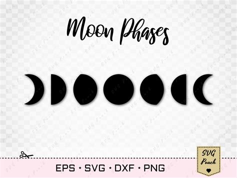 Moon Phases Svg By Svgpouch