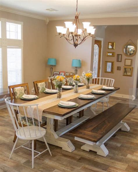 Dining tables can be square, rectangular, round, and oval and come in many sizes but i really love the quirky shape of octagon! 12 farmhouse tables and dining rooms you'll love