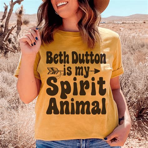 Beth Dutton Is My Spirit Animal Tee Peachy Sunday
