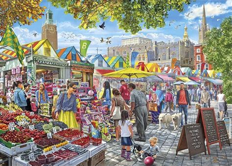 Gibsons 1000 Piece Market Day Norwich Games World