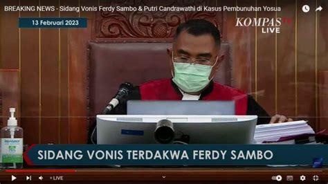 Profil Hakim Yang Vonis Ferdy Sambo Hukuman Mati Segini Jumlah Harta