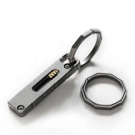 1pc Edc Portable Gadget Key Ring Hanging Fast Key Chain 100 Titanium