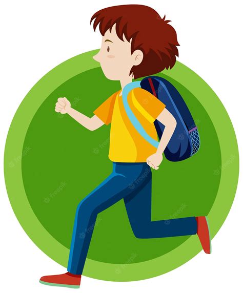 Running Students Clip Art Library