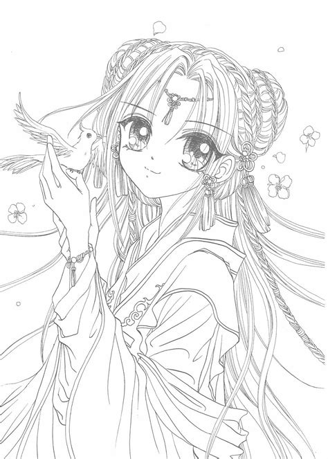 Rysunek Kolorowanki Anime Girl Coloring And Drawing Images And Photos