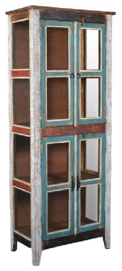 Our living room furniture category offers a great selection of curio cabinets and more. Rustic Distressed Reclaimed Wood Curio Glass Cabinet ...