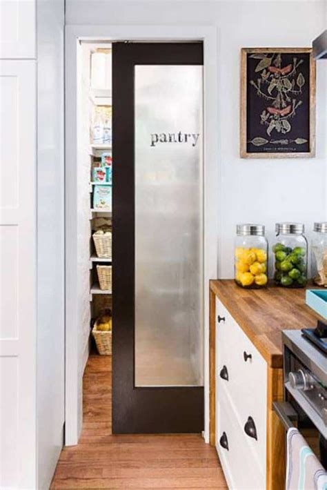 Slidingpantrydoorideas Glass Pantry Door Home Kitchens Pantry Design