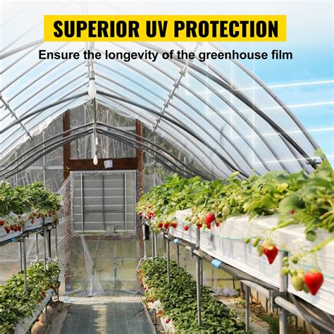 Vevor Greenhouse Film 12 X 100 Greenhouse Plastic Sheeting 6 Mil