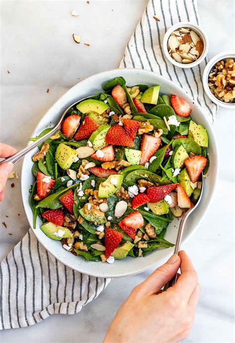 Spinach Strawberry Salad With Poppy Seed Dressing Eat With Clarity