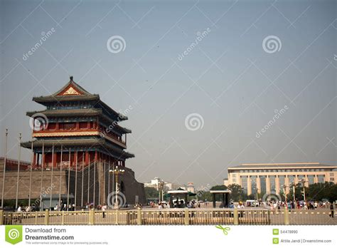 Qianmen Gate Beijing China Editorial Image Image Of People