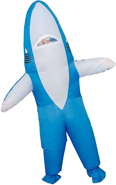 Amazon Com Shark Chub Suit Inflatable Halloween Costume Cosplay Jumpsuit Clothing Shoes