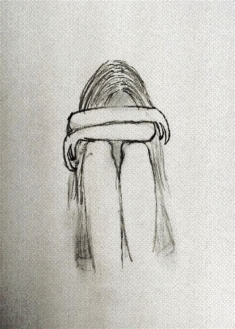 Crying Girl Cool And Easy Things To Draw When Bored Sad Drawings Art