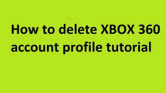 How To Delete Profiles On Xbox 360