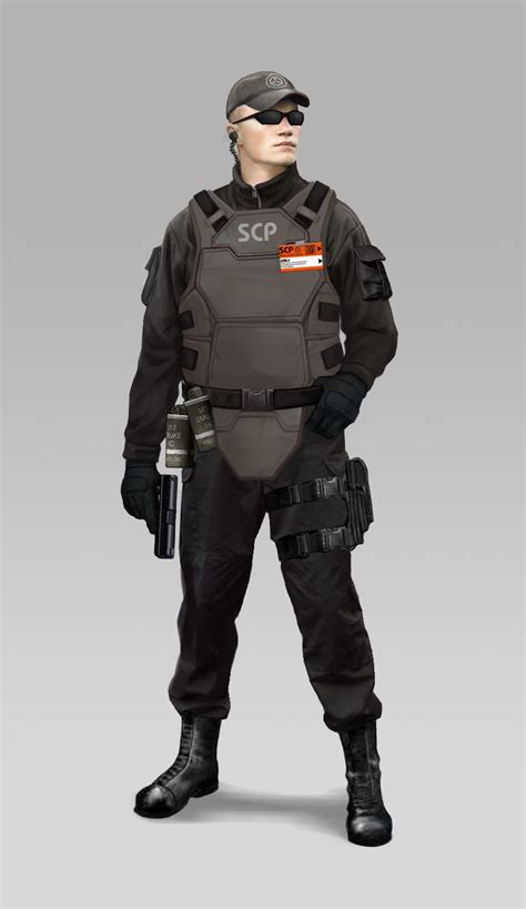 Security Guard Scp Cyberpunk Character Concept