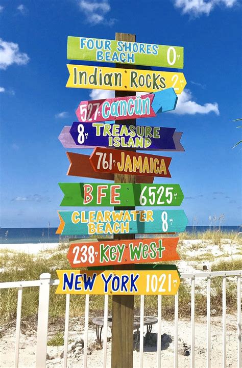 Set Of 10 Custom Coastal Directional Signs Etsy Directional Signs