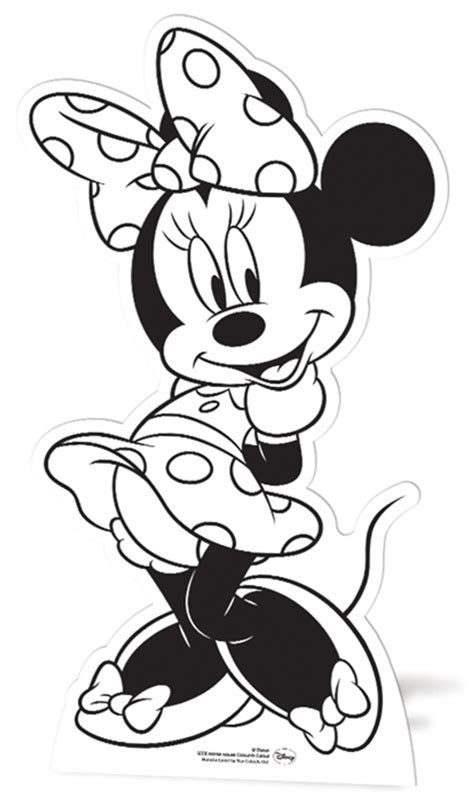 Minnie Mouse Colour And Keep Cardboard Cutout Buy Disney Cutouts Standups And Standees At