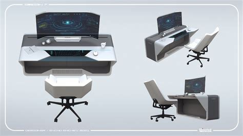 Artstation Winsted Designs Pt2 Encho Enchev Desk Modern Design