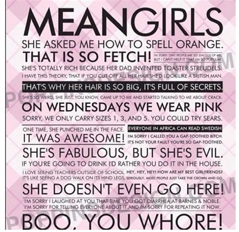 Mean Girls 💗 Mean Girl Quotes Girl Quotes Quote Posters