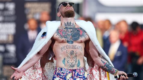 conor mcgregor went full fight club for his latest mayweather fight tour stop gq