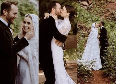 Emily In Paris Star Lily Collins Shares Her Romantic Fairytale Wedding Pictures With Her Husband