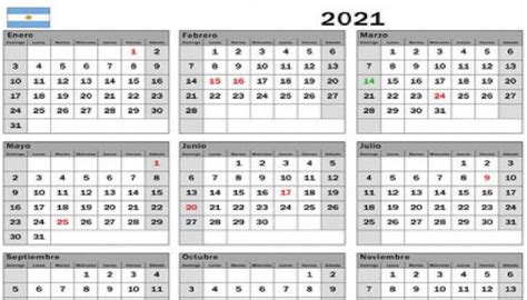 Calendario Mar 2021 Feriados Nacionales Almanaque 2021 Argentina Para