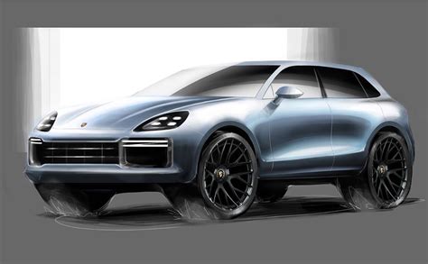 Porsche Cayenne Rendering Shows Taycan Styling Cues For The Ultimate