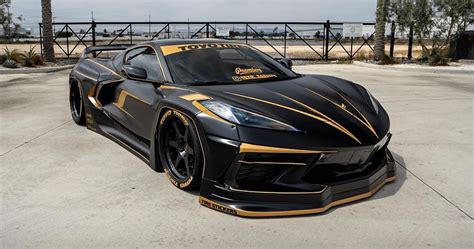 Worlds First Pandem Widebody C8 Corvette Scorches In New Wrap
