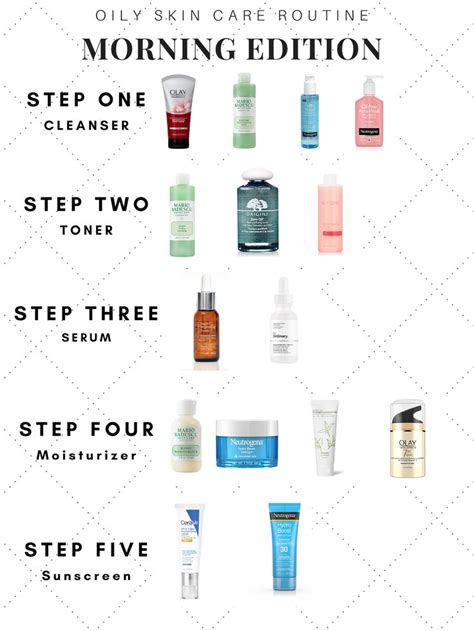 Morning Oily Skin Care Routine Step By Step Skin Care