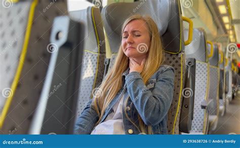 The Woman Who Was Traveling By Train Has A Sore Throat She Coughs And