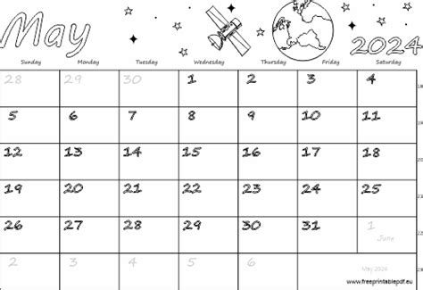 May 2024 Usa Calendar Free Printable Pdf