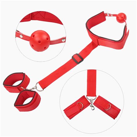 БДСМ секс бандаж набор наручники манжеты на лодыжку ремешок Ремешок секс игрушки для женщин пар