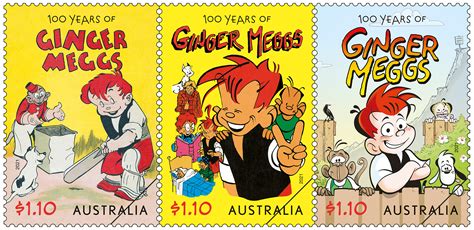 Celebrating 100 Years Of Ginger Meggs Australia Post