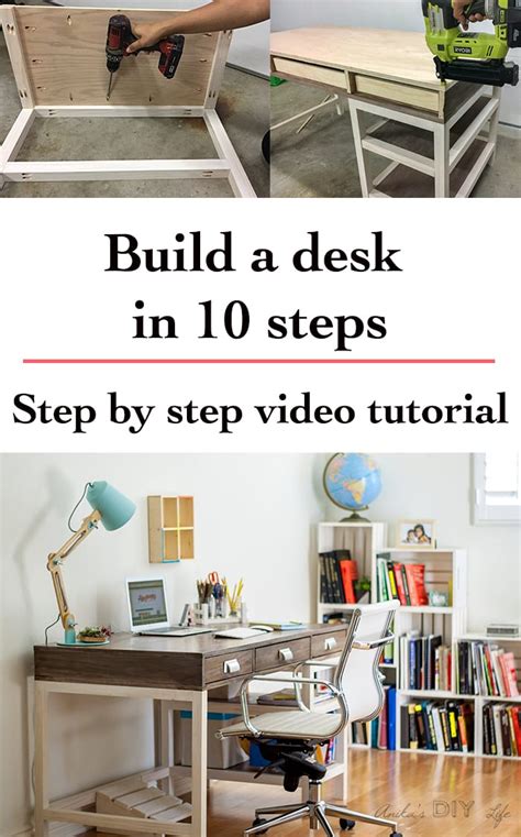 Last but not least, you need to take care of the finishing touches. DIY Modern Farmhouse Desk (Plans and video) - Anika's DIY Life
