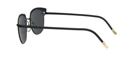 New Silhouette 8702 9940 Accent Shades Black Sunglasses Glossy Gold Mirror Lens 692740566986 Ebay