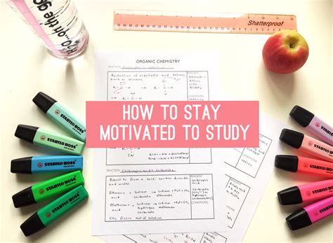 How To Stay Motivated To Study All The Time Study Poster