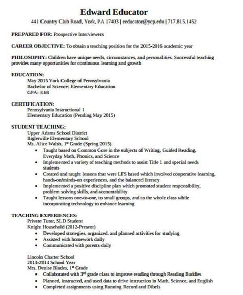 This is where that prewritten list of skills and examples come in useful. 40+ Modern Teacher Resume Templates - PDF, DOC | Free ...