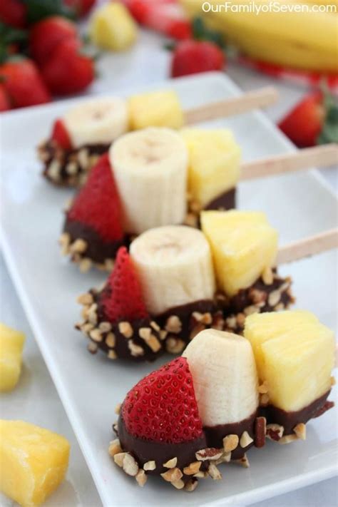 Easy Healthy Snack Idea Chocolate Dipped Fruit Recipes