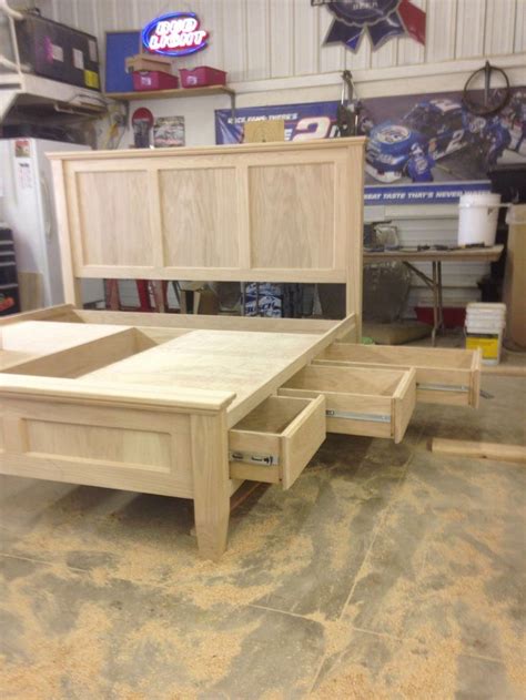 Build a modular storage bed for cheap in like, 5 seconds. Bed Frame King With Headboard Bed Frame Full With ...
