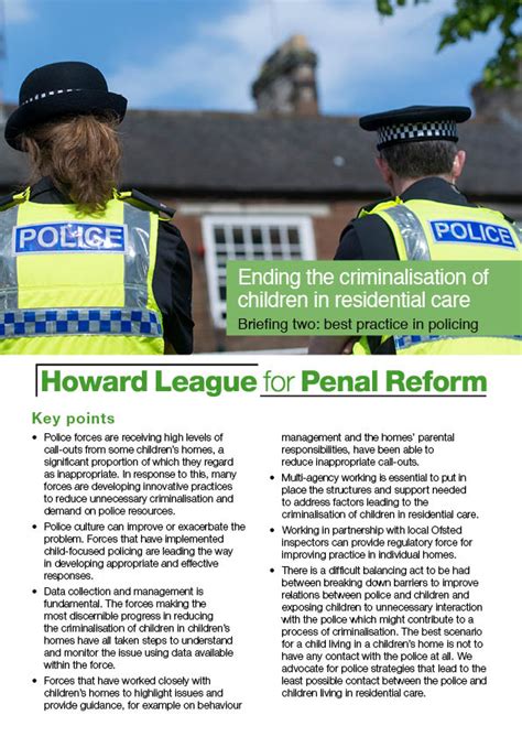 The Howard League Ending The Criminalisation Of Children In