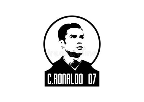 Cristiano Ronaldo Silhouette Logo Vector Editorial Stock Photo