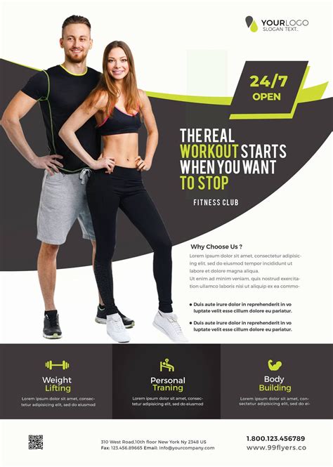 Gym And Fitness Download Free Psd Flyer Template Free Psd Flyer